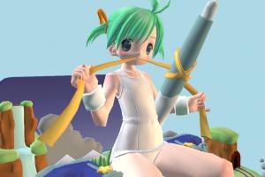 Little Girl Playing Little Girl Playing-2